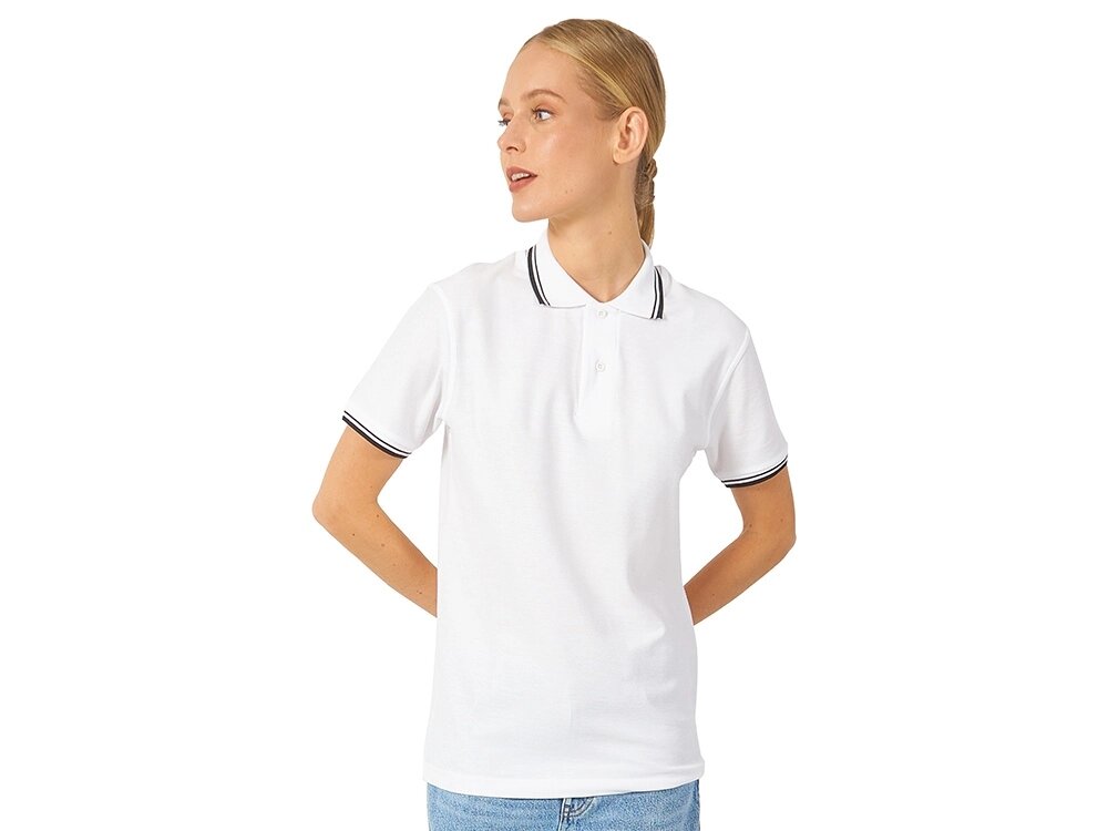 Рубашка поло Erie женская, белый от компании ТОО VEER Company Group / Одежда и сувениры с логотипом - фото 1