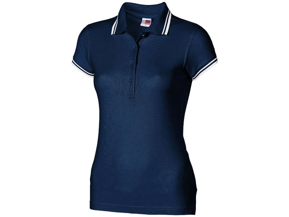 Рубашка поло Erie женская, темно-синий от компании ТОО VEER Company Group / Одежда и сувениры с логотипом - фото 1