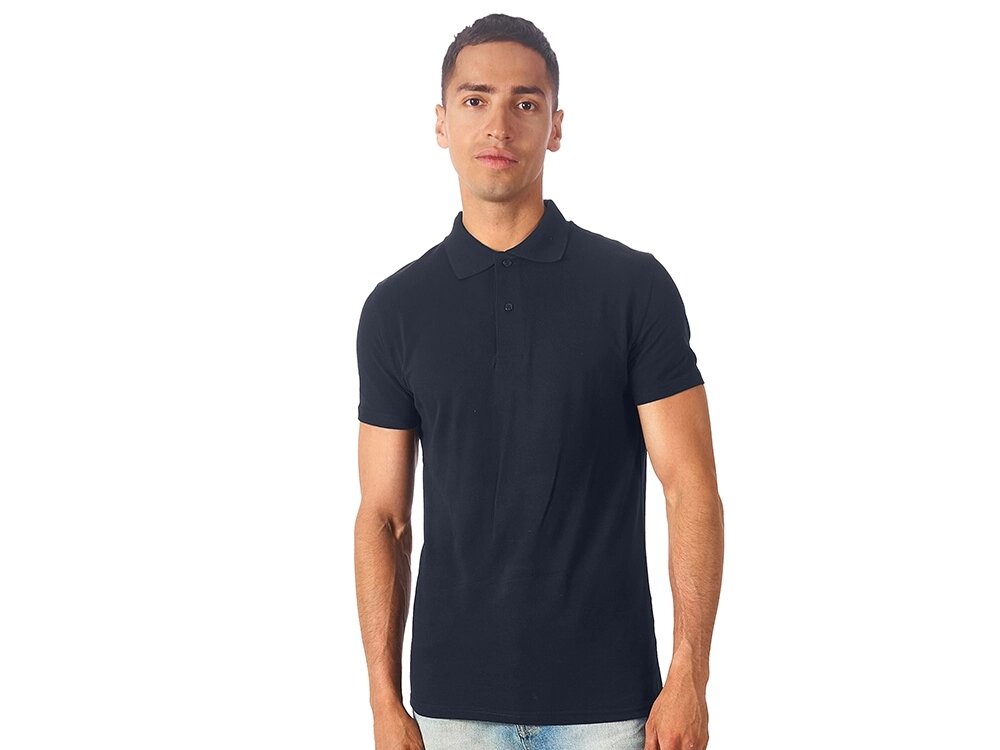 Рубашка поло First 2.0 мужская, темно-синий от компании ТОО VEER Company Group / Одежда и сувениры с логотипом - фото 1