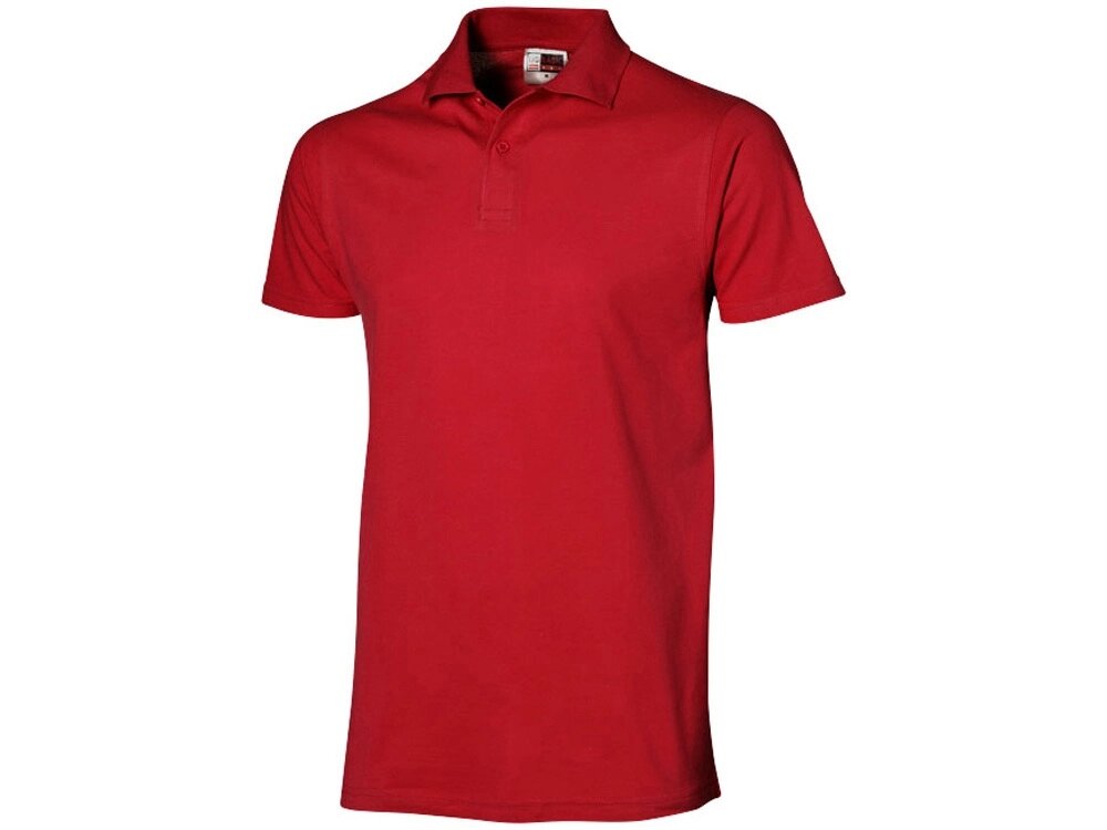 Рубашка поло First мужская, красный от компании ТОО VEER Company Group / Одежда и сувениры с логотипом - фото 1