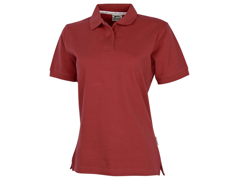 Рубашка поло Forehand женская, темно-красный от компании ТОО VEER Company Group / Одежда и сувениры с логотипом - фото 1