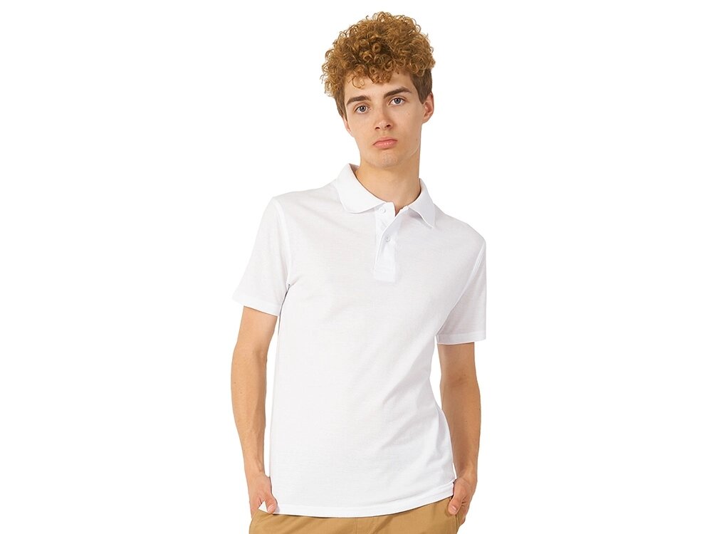 Рубашка поло Laguna мужская, белый от компании ТОО VEER Company Group / Одежда и сувениры с логотипом - фото 1