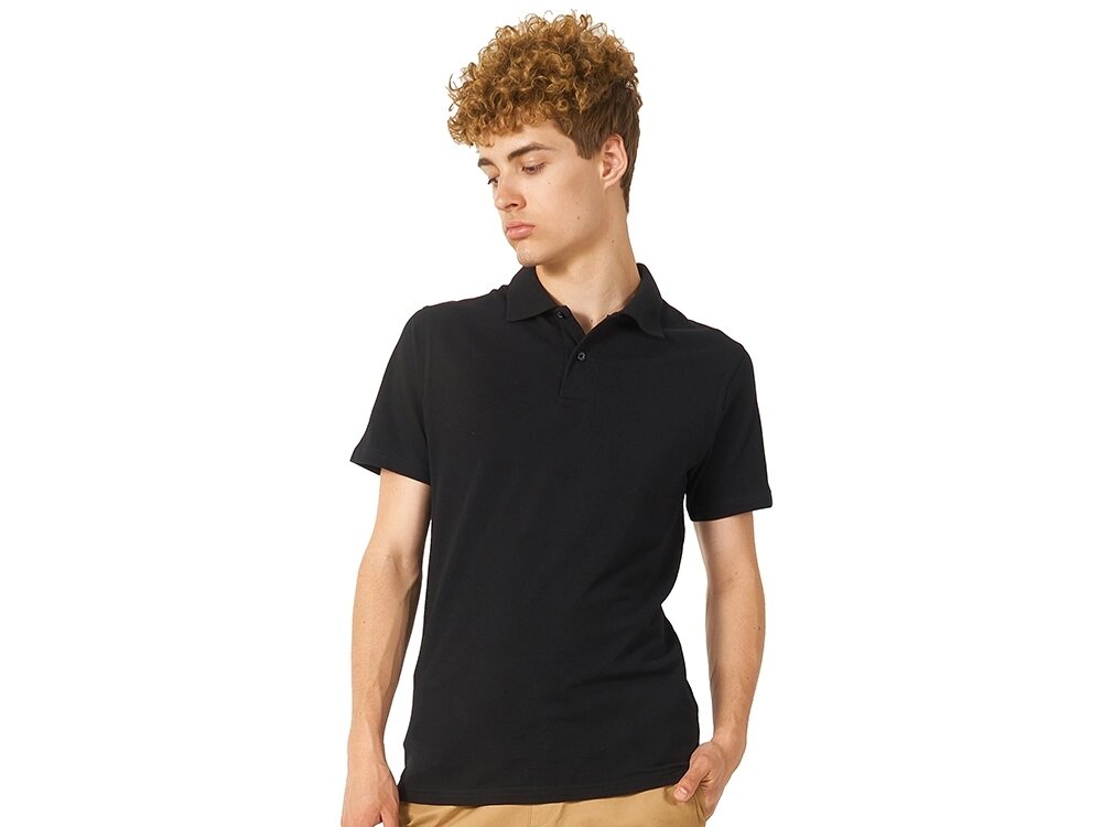 Рубашка поло Laguna мужская, черный от компании ТОО VEER Company Group / Одежда и сувениры с логотипом - фото 1