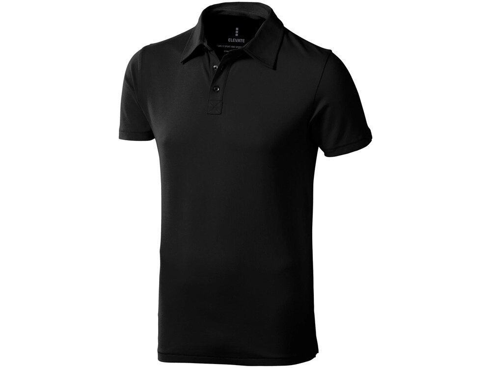 Рубашка поло Markham мужская, антрацит/черный от компании ТОО VEER Company Group / Одежда и сувениры с логотипом - фото 1