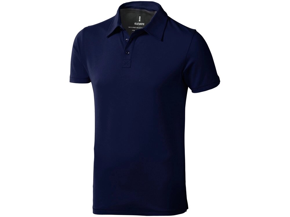 Рубашка поло Markham мужская, темно-синий/антрацит от компании ТОО VEER Company Group / Одежда и сувениры с логотипом - фото 1