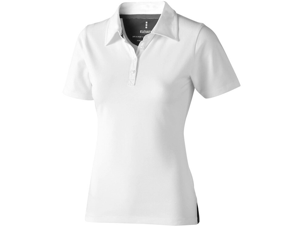 Рубашка поло Markham женская, белый/антрацит от компании ТОО VEER Company Group / Одежда и сувениры с логотипом - фото 1