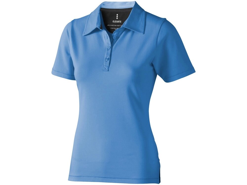 Рубашка поло Markham женская, голубой/антрацит от компании ТОО VEER Company Group / Одежда и сувениры с логотипом - фото 1