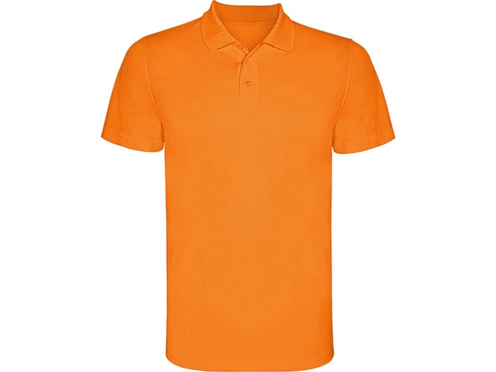 Рубашка поло Monzha мужская, неоновый оранжевый от компании ТОО VEER Company Group / Одежда и сувениры с логотипом - фото 1