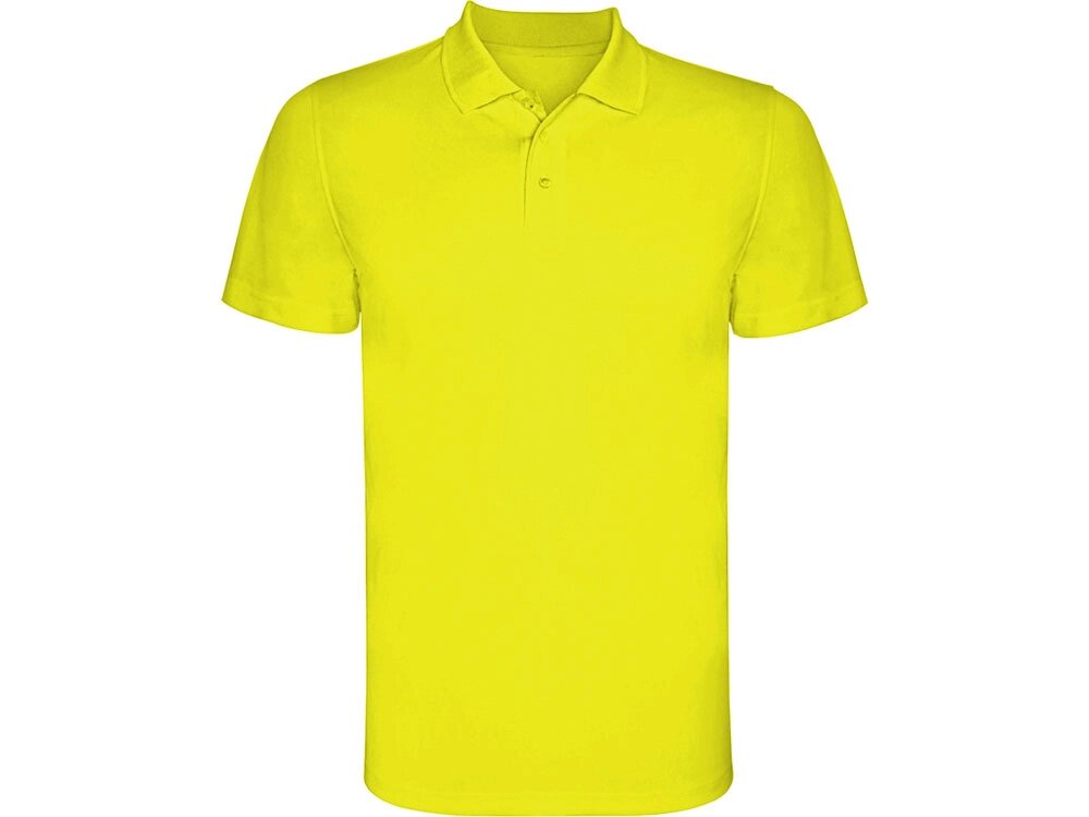 Рубашка поло Monzha мужская, неоновый желтый от компании ТОО VEER Company Group / Одежда и сувениры с логотипом - фото 1
