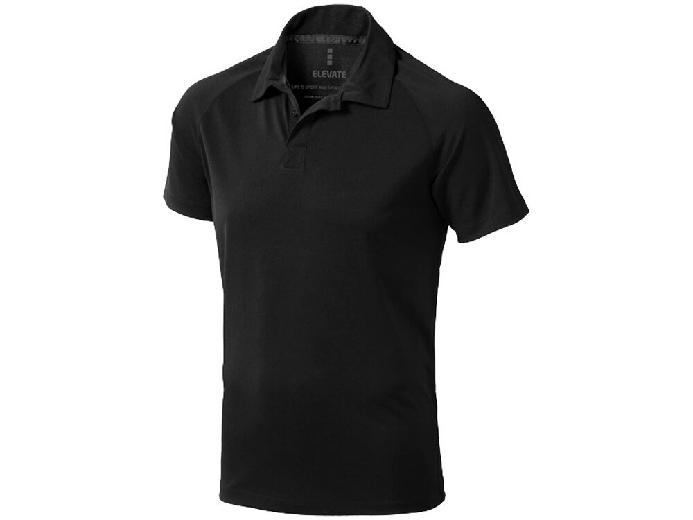 Рубашка поло Ottawa мужская, черный от компании ТОО VEER Company Group / Одежда и сувениры с логотипом - фото 1