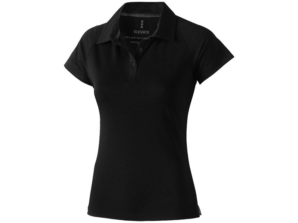 Рубашка поло Ottawa женская, черный от компании ТОО VEER Company Group / Одежда и сувениры с логотипом - фото 1