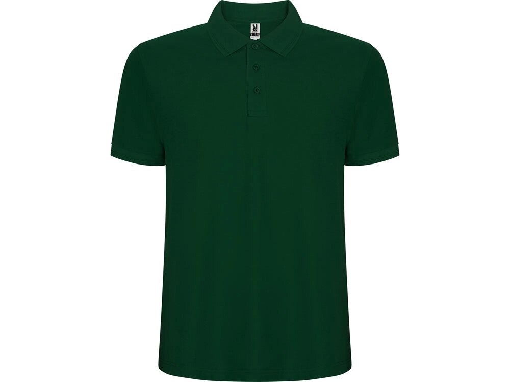 Рубашка поло Pegaso мужская, бутылочный зеленый от компании ТОО VEER Company Group / Одежда и сувениры с логотипом - фото 1