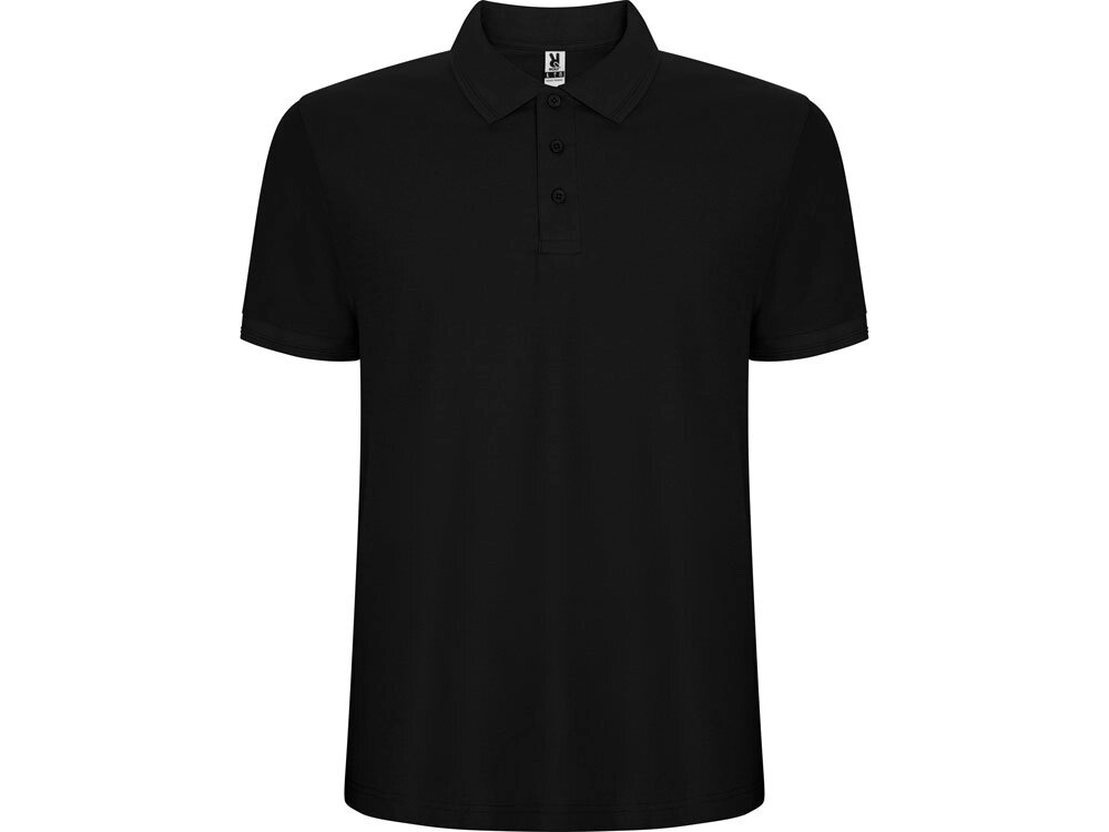 Рубашка поло Pegaso мужская, черный от компании ТОО VEER Company Group / Одежда и сувениры с логотипом - фото 1