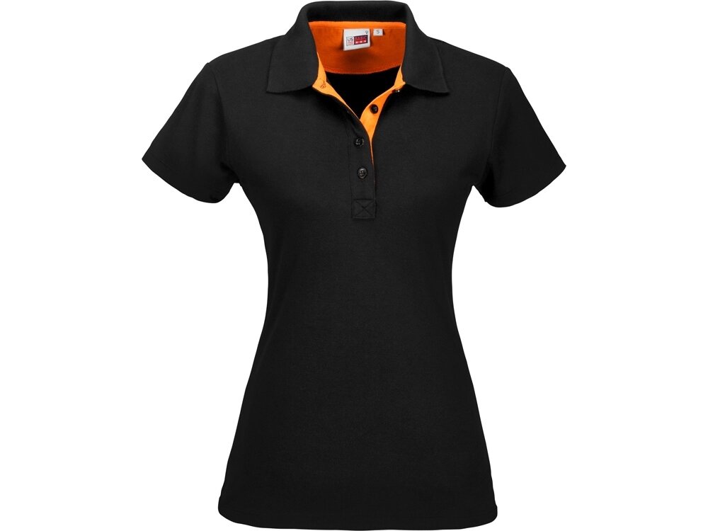 Рубашка поло Solo женская, оранжевый от компании ТОО VEER Company Group / Одежда и сувениры с логотипом - фото 1