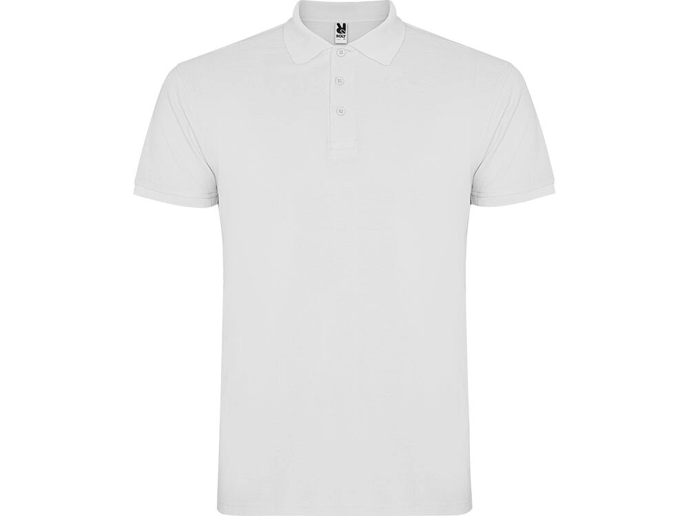Рубашка поло Star мужская, белый от компании ТОО VEER Company Group / Одежда и сувениры с логотипом - фото 1