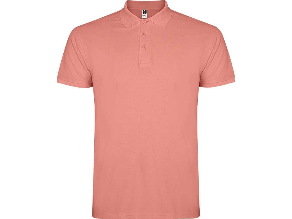 Рубашка поло Star мужская, оранжевая глина от компании ТОО VEER Company Group / Одежда и сувениры с логотипом - фото 1