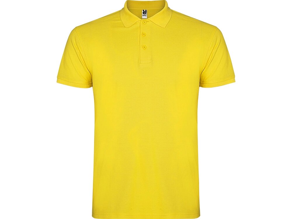 Рубашка поло Star мужская, желтый от компании ТОО VEER Company Group / Одежда и сувениры с логотипом - фото 1