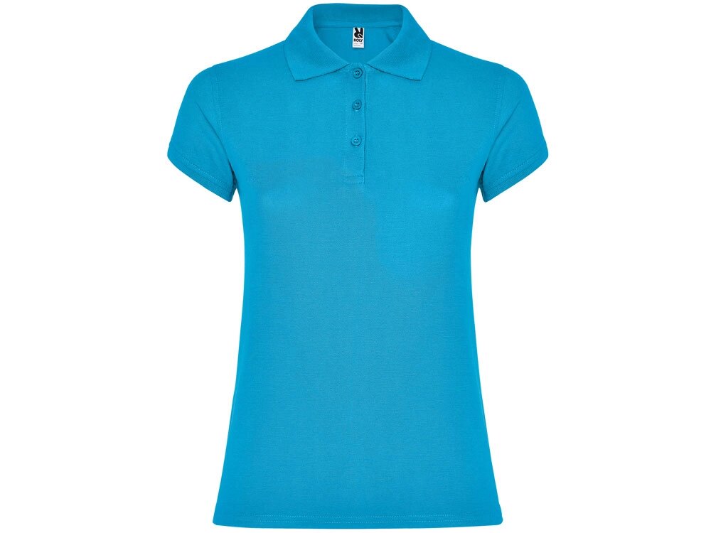 Рубашка поло Star женская, бирюзовый от компании ТОО VEER Company Group / Одежда и сувениры с логотипом - фото 1