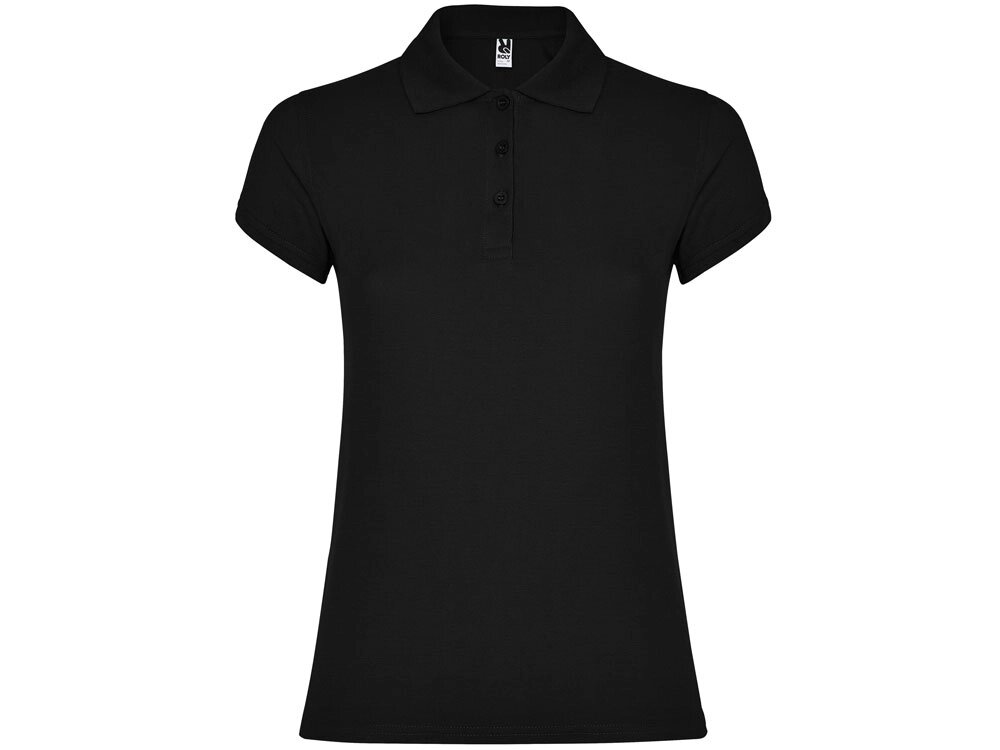 Рубашка поло Star женская, черный от компании ТОО VEER Company Group / Одежда и сувениры с логотипом - фото 1