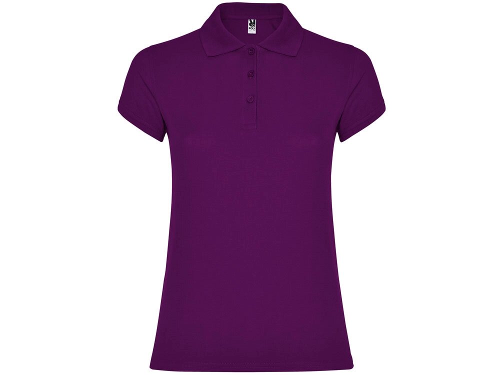 Рубашка поло Star женская, фиолетовый от компании ТОО VEER Company Group / Одежда и сувениры с логотипом - фото 1
