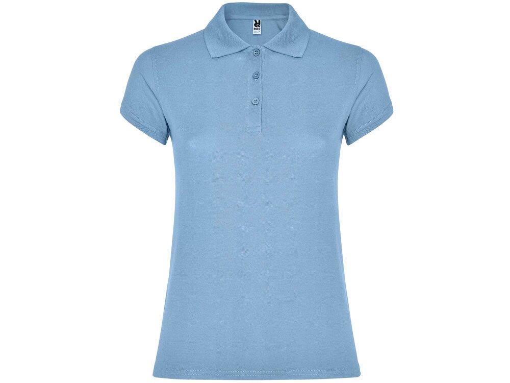 Рубашка поло Star женская, небесно-голубой от компании ТОО VEER Company Group / Одежда и сувениры с логотипом - фото 1