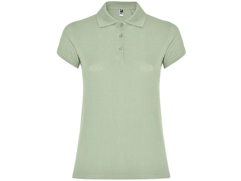 Рубашка-поло Star женская, припыленный зеленый от компании ТОО VEER Company Group / Одежда и сувениры с логотипом - фото 1