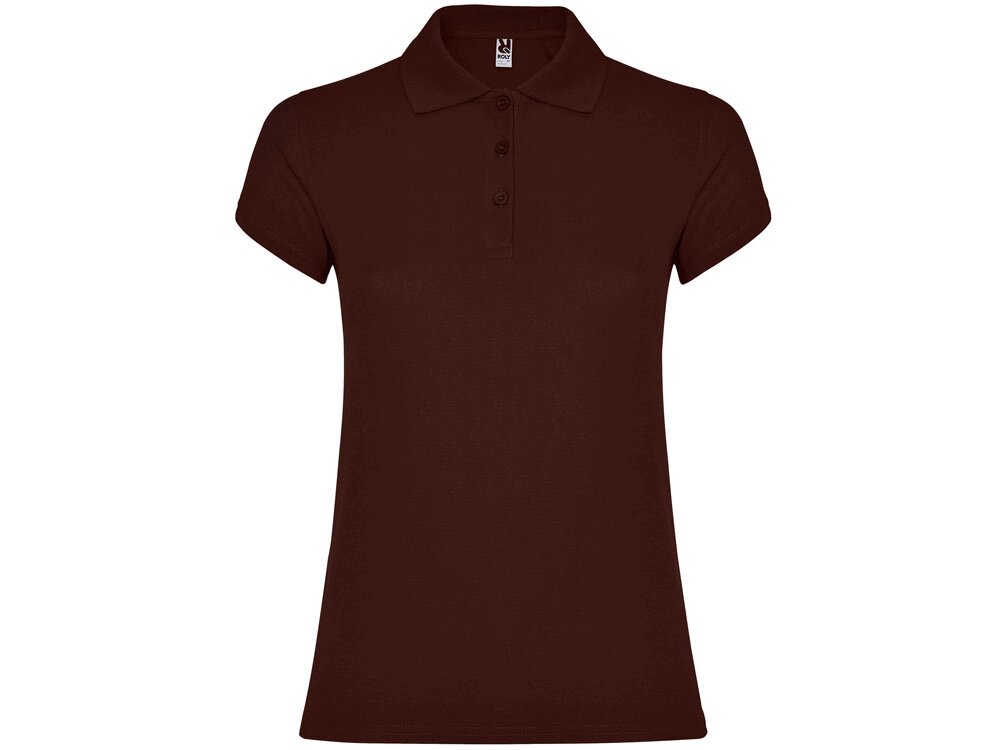 Рубашка поло Star женская, шоколадный от компании ТОО VEER Company Group / Одежда и сувениры с логотипом - фото 1