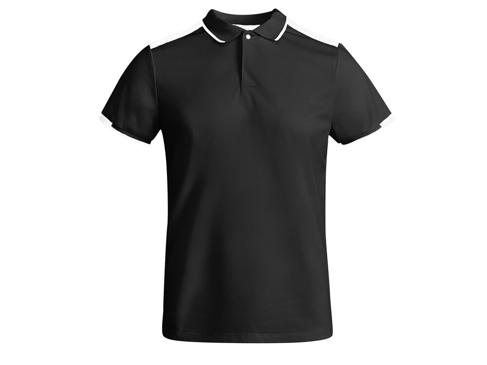 Рубашка-поло Tamil мужская, черный/белый от компании ТОО VEER Company Group / Одежда и сувениры с логотипом - фото 1