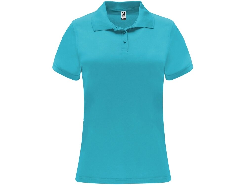 Рубашка поло женская Monzha, бирюзовый от компании ТОО VEER Company Group / Одежда и сувениры с логотипом - фото 1