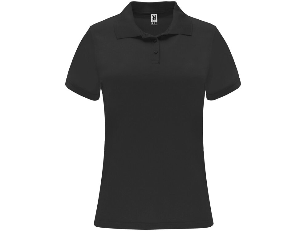Рубашка поло женская Monzha, черный от компании ТОО VEER Company Group / Одежда и сувениры с логотипом - фото 1