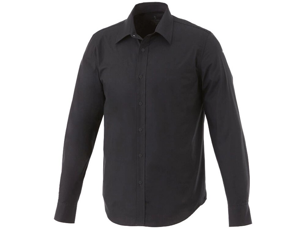 Рубашка с длинными рукавами Hamell, черный от компании ТОО VEER Company Group / Одежда и сувениры с логотипом - фото 1