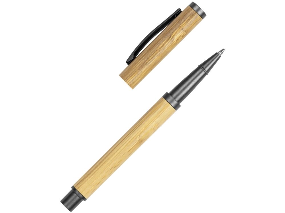 Ручка бамбуковая шариковая Sophis, натуральный от компании ТОО VEER Company Group / Одежда и сувениры с логотипом - фото 1
