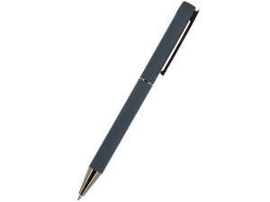 Ручка Bergamo шариковая автоматическая, синий металлический корпус, 0,7 мм, синяя