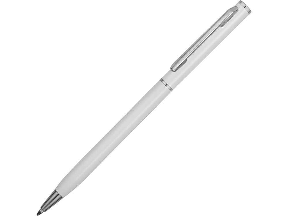 Ручка металлическая шариковая Атриум, белый от компании ТОО VEER Company Group / Одежда и сувениры с логотипом - фото 1