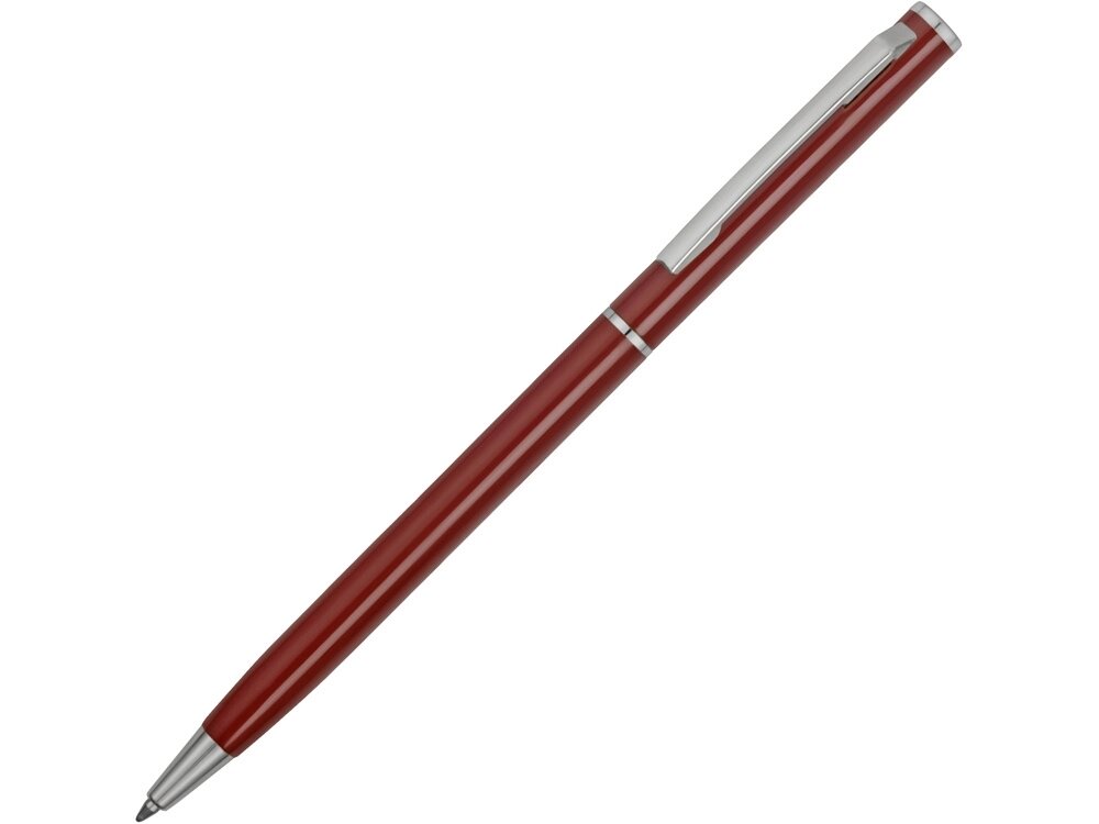 Ручка металлическая шариковая Атриум, бордовый от компании ТОО VEER Company Group / Одежда и сувениры с логотипом - фото 1