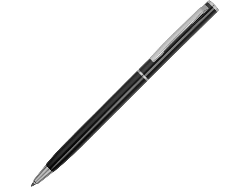 Ручка металлическая шариковая Атриум, черный от компании ТОО VEER Company Group / Одежда и сувениры с логотипом - фото 1