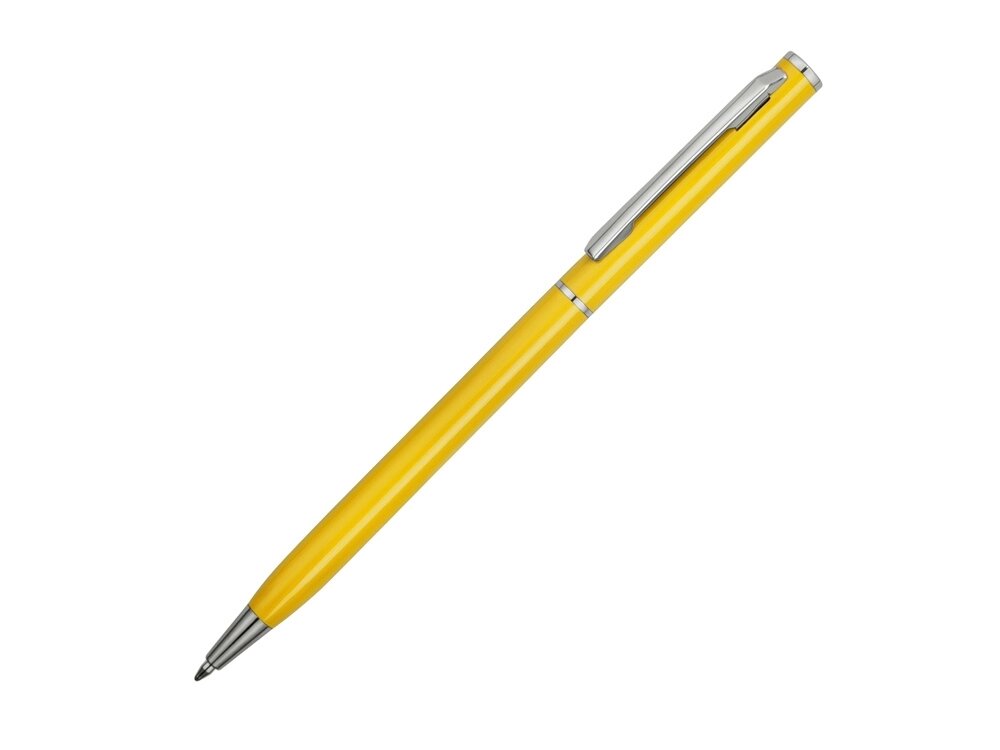 Ручка металлическая шариковая Атриум, желтый от компании ТОО VEER Company Group / Одежда и сувениры с логотипом - фото 1