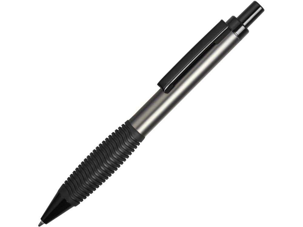 Ручка металлическая шариковая Bazooka, серый/черный от компании ТОО VEER Company Group / Одежда и сувениры с логотипом - фото 1