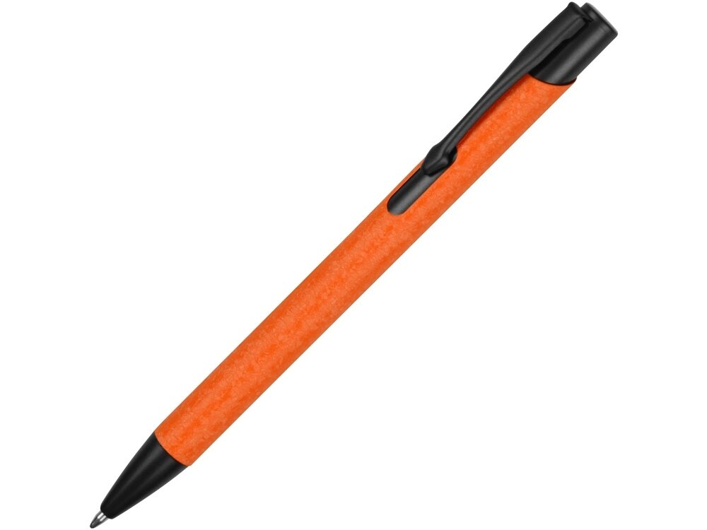 Ручка металлическая шариковая Crepa, оранжевый/черный от компании ТОО VEER Company Group / Одежда и сувениры с логотипом - фото 1
