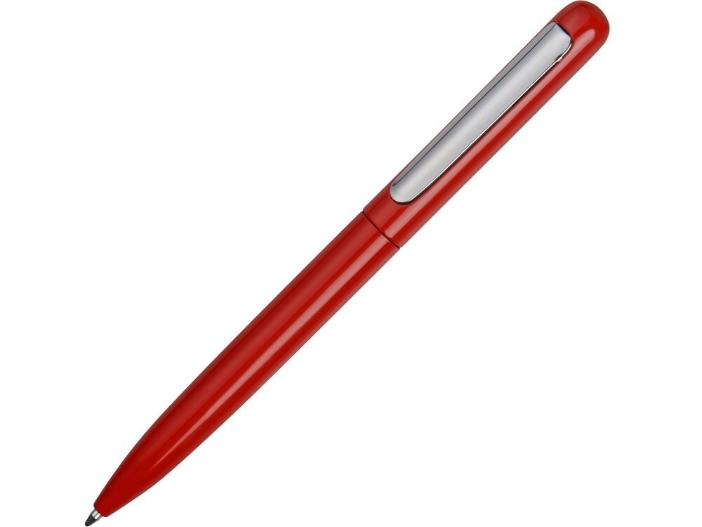 Ручка металлическая шариковая Skate, красный/серебристый от компании ТОО VEER Company Group / Одежда и сувениры с логотипом - фото 1