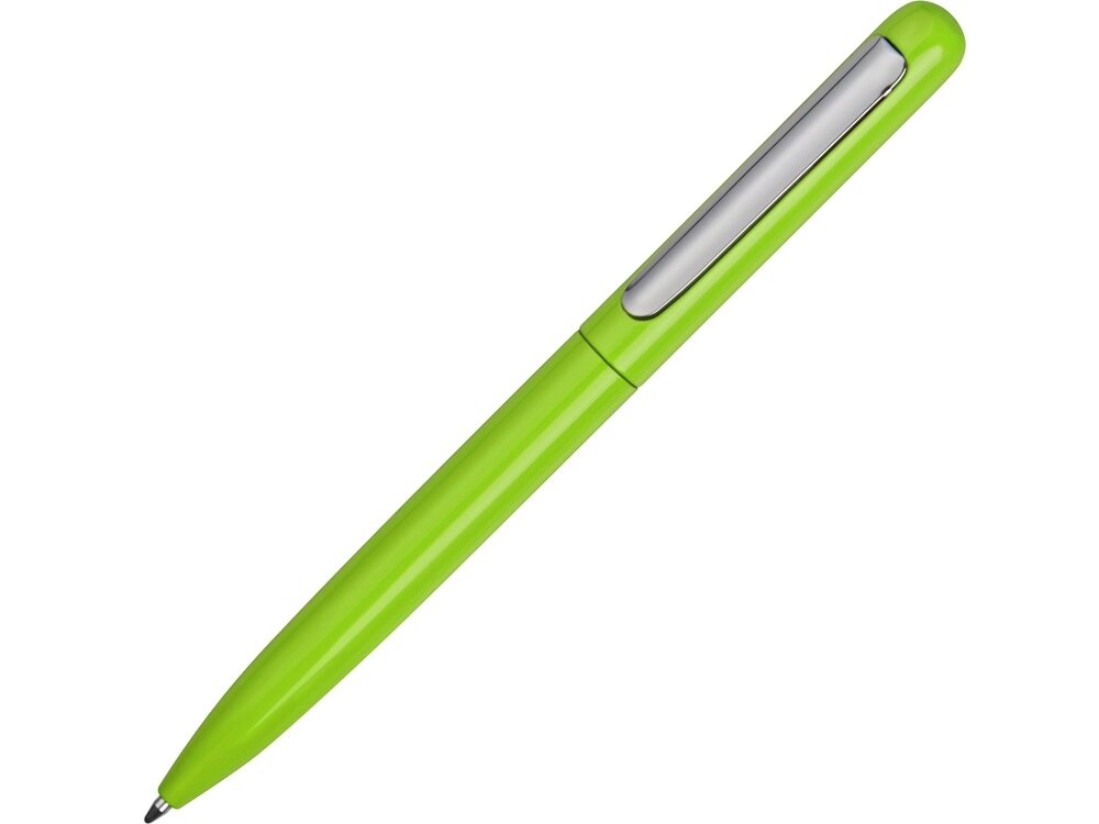 Ручка металлическая шариковая Skate, зеленое яблоко/серебристый от компании ТОО VEER Company Group / Одежда и сувениры с логотипом - фото 1