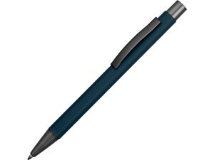 Ручка металлическая soft-touch шариковая Tender, полуночный синий