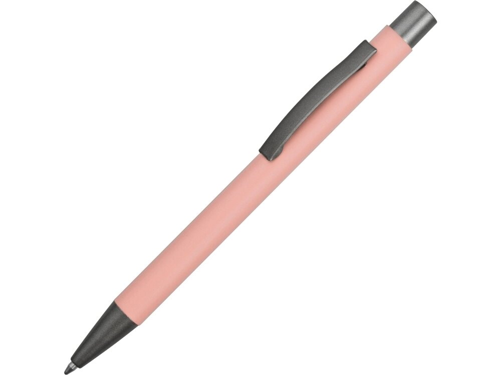 Ручка металлическая soft-touch шариковая Tender, пыльно-розовый от компании ТОО VEER Company Group / Одежда и сувениры с логотипом - фото 1