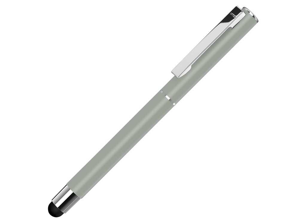 Ручка металлическая стилус-роллер STRAIGHT SI R TOUCH, серый от компании ТОО VEER Company Group / Одежда и сувениры с логотипом - фото 1