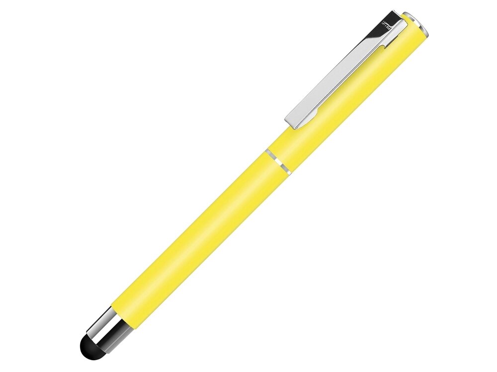 Ручка металлическая стилус-роллер STRAIGHT SI R TOUCH, желтый от компании ТОО VEER Company Group / Одежда и сувениры с логотипом - фото 1