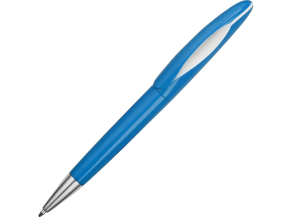 Ручка пластиковая шариковая Chink, голубой/белый от компании ТОО VEER Company Group / Одежда и сувениры с логотипом - фото 1