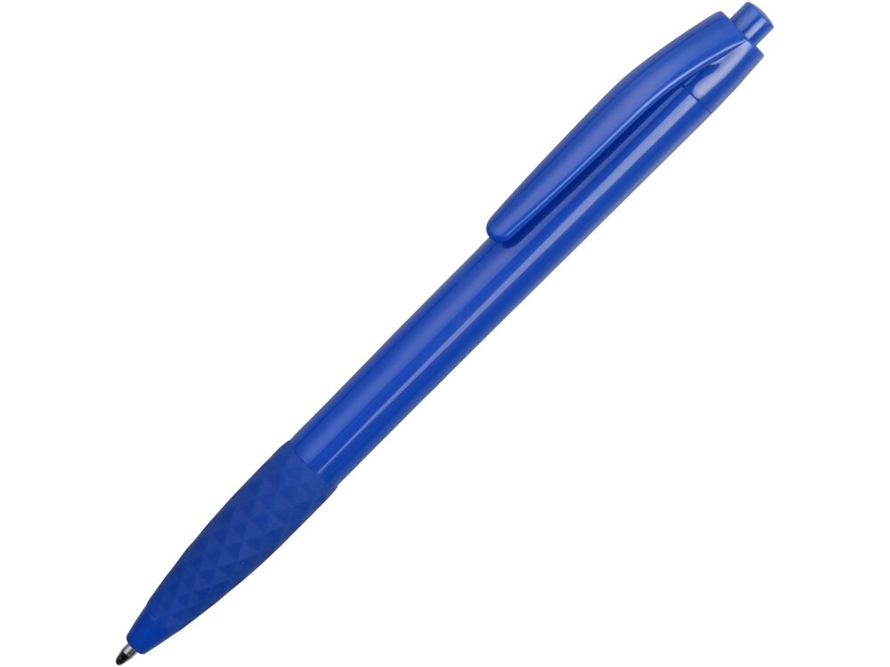 Ручка пластиковая шариковая Diamond, синий от компании ТОО VEER Company Group / Одежда и сувениры с логотипом - фото 1
