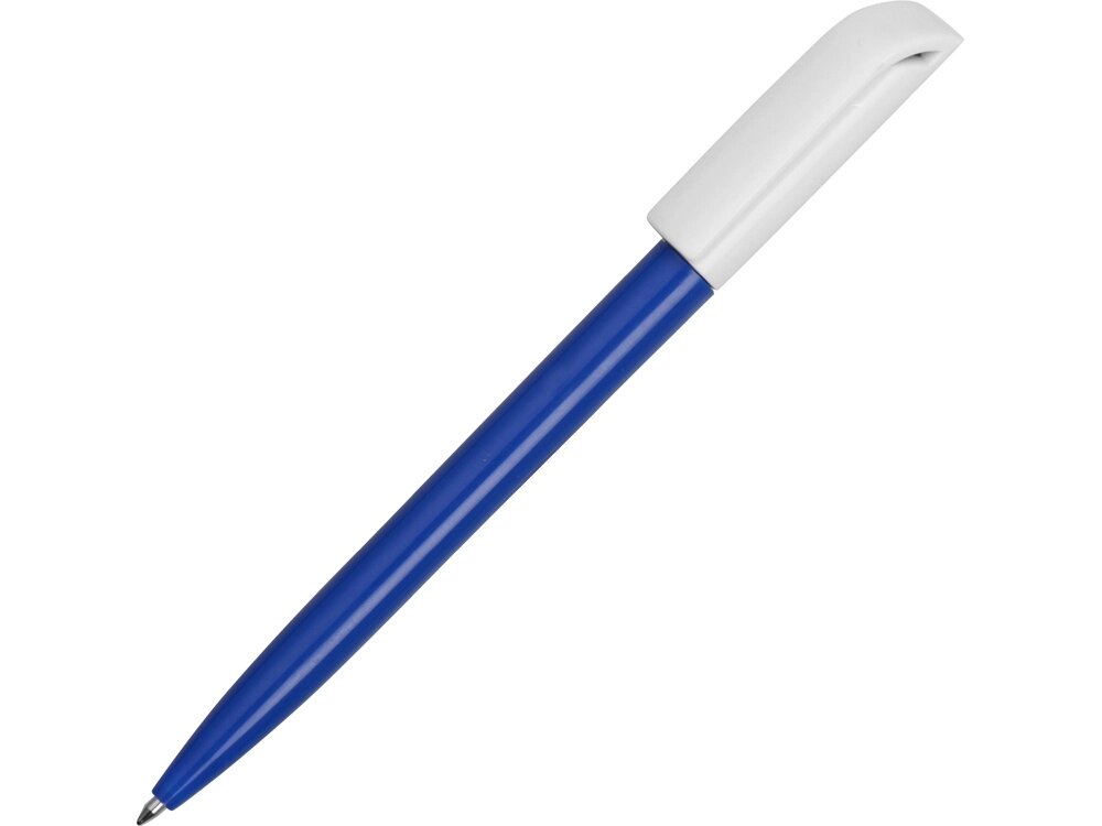 Ручка пластиковая шариковая Миллениум Color BRL, синий/белый от компании ТОО VEER Company Group / Одежда и сувениры с логотипом - фото 1
