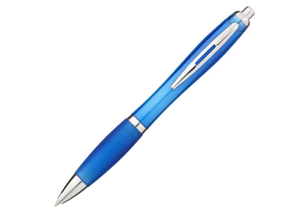 Ручка пластиковая шариковая Nash, морская волна, синие чернила от компании ТОО VEER Company Group / Одежда и сувениры с логотипом - фото 1