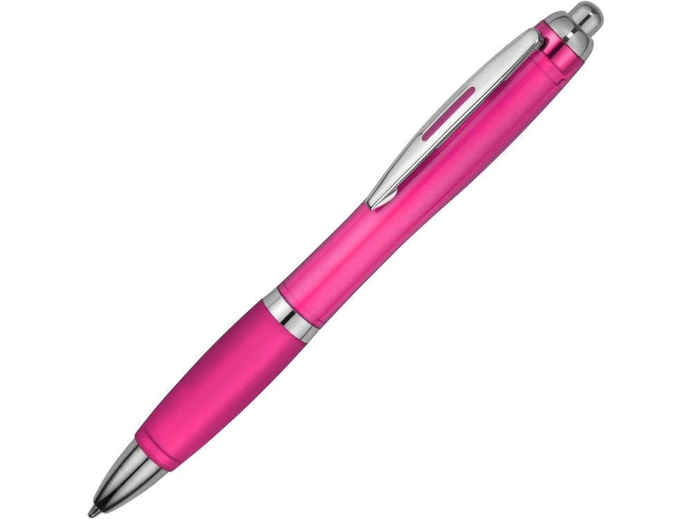 Ручка пластиковая шариковая Nash, розовый, синие чернила от компании ТОО VEER Company Group / Одежда и сувениры с логотипом - фото 1